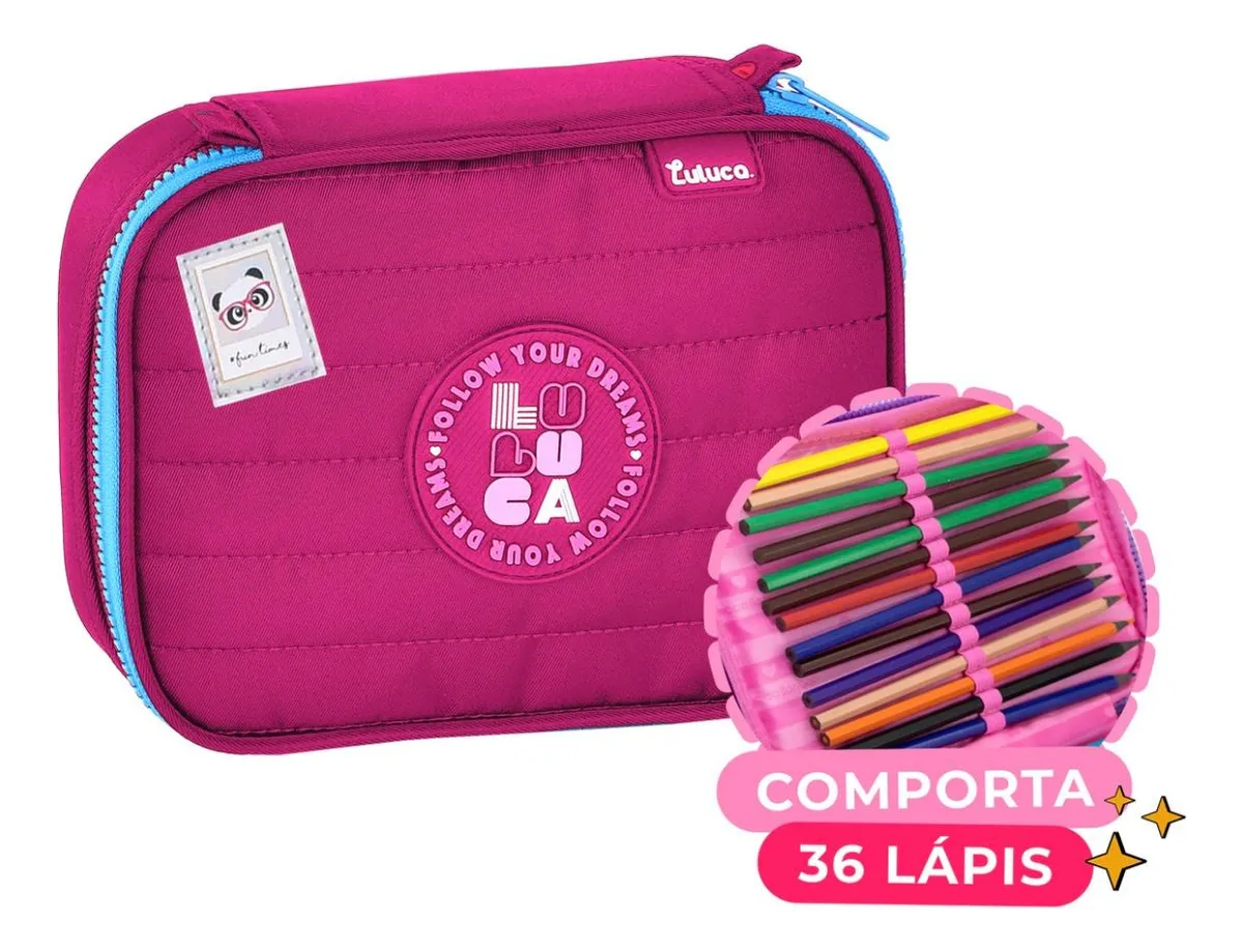 D_NQ_NP_2X_930674-MLB81825676612_012025-F-estojo-escolar-clio-lulucca-box-36-lapis-rosa
